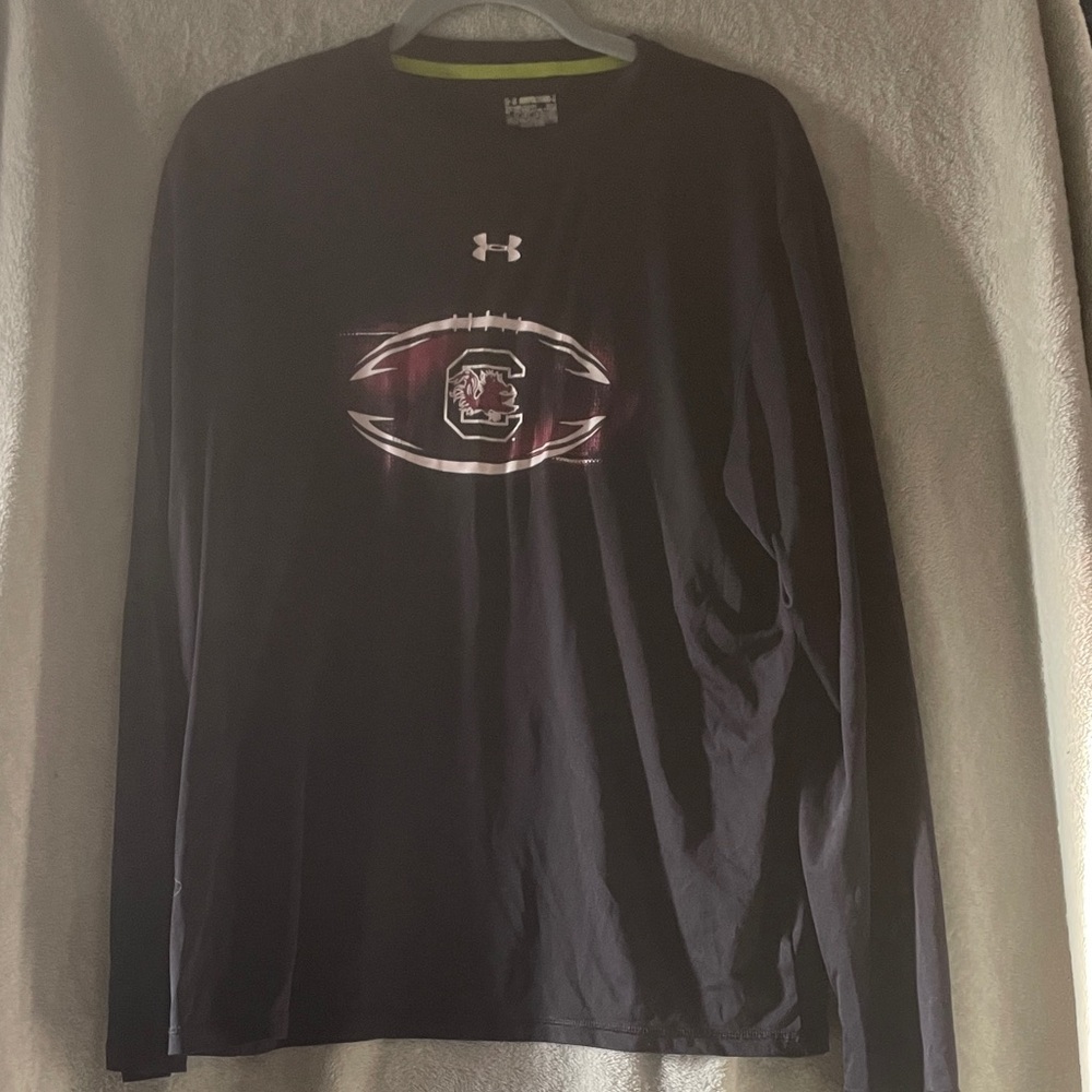 Under Armour Black Long Sleeve University of South Carolina Gamecocks Football